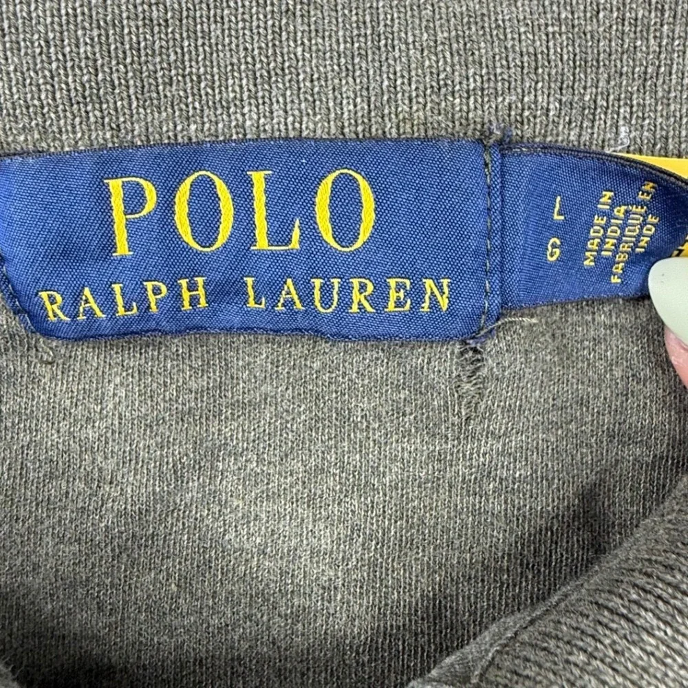 Polo Ralph Lauren Mens Large Green‎ Cotton Polo Shirt Purple Pony Preppy money